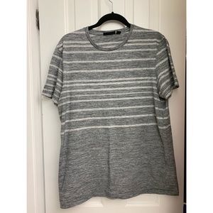 Mark Anthony grey striped shirt